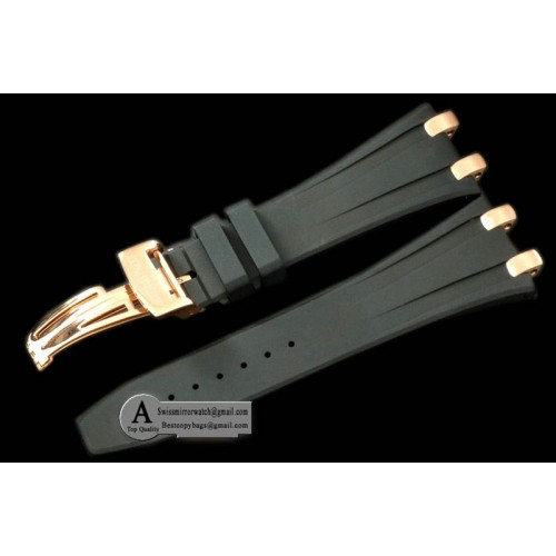 Audemars Piguet APA10001R Black Rubber Strap c/w Clasp For AP Watches
