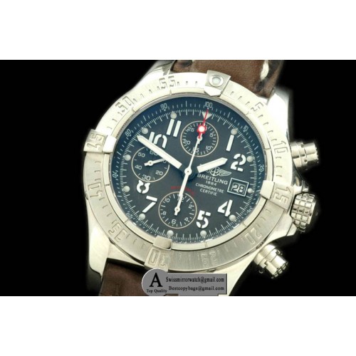 Breitling Avenger SS Leather Graphit A-7750 28800 Replica Watches