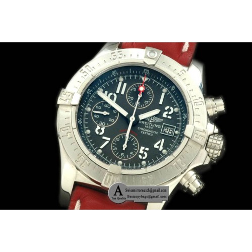 Breitling Avenger SS Leather Blue A-7750 28800 Replica Watches