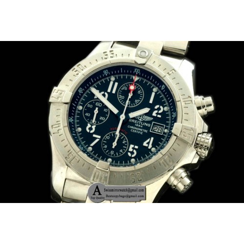 Breitling Avenger SS SS Blue A-7750 28800 Replica Watches