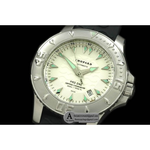 Replica Chopard LUC Pro One 168912 SS/Rubber White Asia 2824 Watches Replica Chopard LUC Pro One 168912 SS/Rubber White Asia 2824 Watches