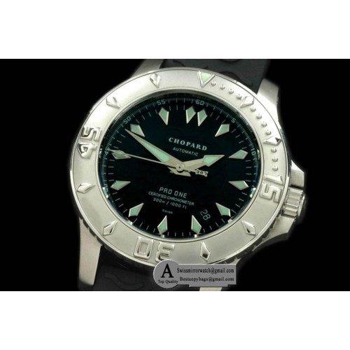 Replica Chopard LUC Pro One 168912 SS/Rubber Black Asia 2824 Watches Replica Chopard LUC Pro One 168912 SS/Rubber Black Asia 2824 Watches