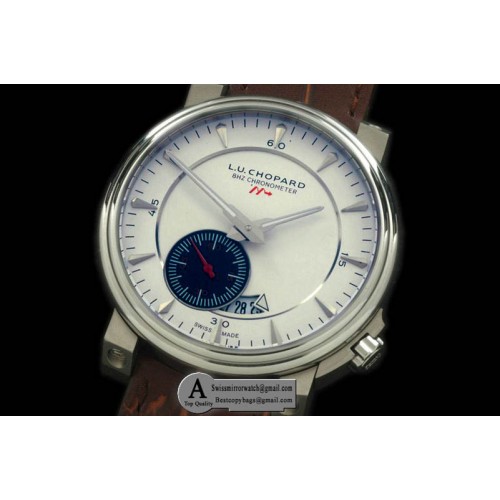 Chopard LUC 8Hz SS Leather White Asia 2813 Replica Watches