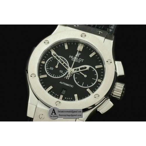 Hublot Classic Fusion Chrono V2 521.NX.1170.LR SS Leather Black A 7750 Sec 3 Replica Watches