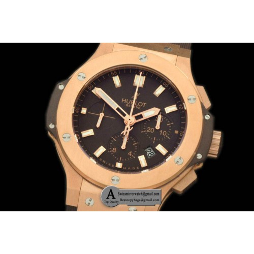 Replica Hublot Big Bang Evolution 301.PC.3180.GR Rose Gold/Rubber Brown A-7750 Watches