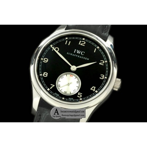 IWC Portuguese Vintage Auto SS Leather Black Asia 2824 28800b Replica Watches IWC Portuguese Vintage Auto SS Leather Black Asia 2824 28800b Replica Watches
