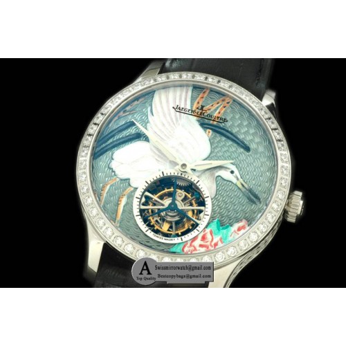 Jaeger-LeCoultre Porcelain Crane Tourbillon SS LE Green Flying Tourbillo