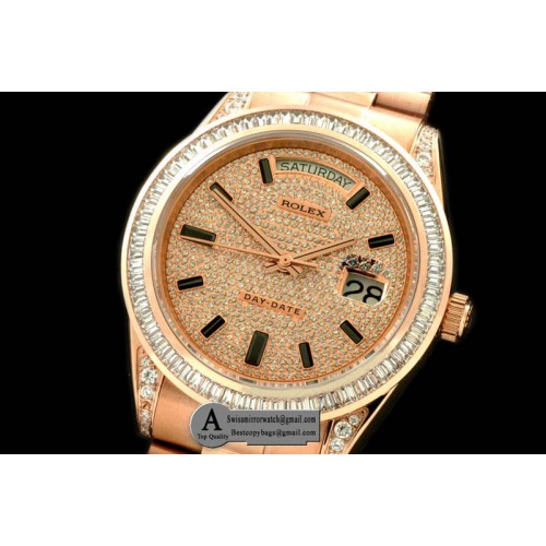 Rolex Rose Gold Pres SQ-Diamond Bezel Diamond/Ruby Dial Swiss Eta 2836 Replica Watches Rolex Rose Gold Pres SQ-Diamond Bezel Diamond/Ruby Dial Swiss Eta 2836 Replica Watches