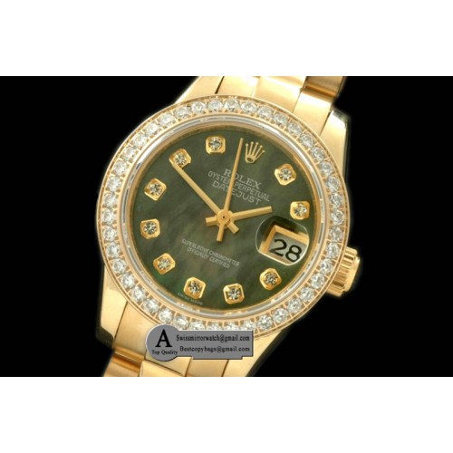 Rolex Yellow Gold President MOP Gold Diamond Swiss Eta 2671-2 Replica Watches