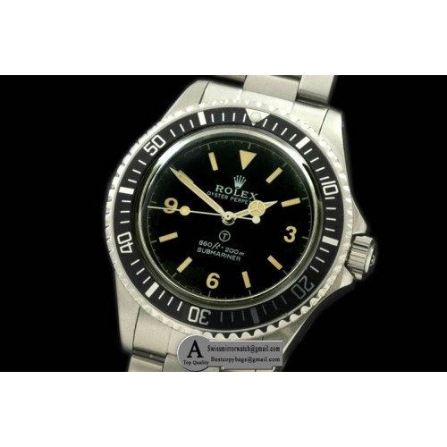 Rolex Vintage 5512 No Date Military Submariner Asia 2813 21J Replica Watches