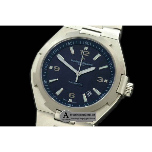 Vacheron Constantin Overseas SS SS Blue Swiss Eta 2836-2 Replica Watches