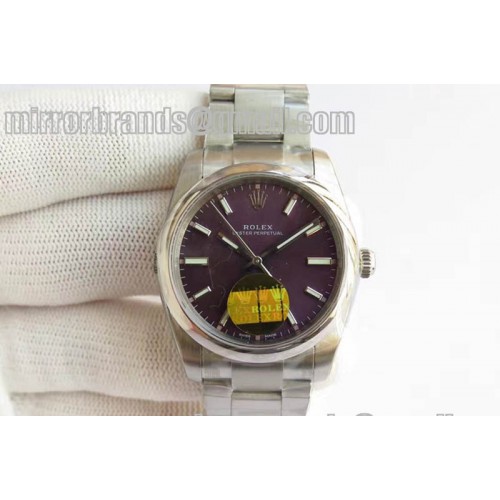 Rolex Osyter Perpetual 114300 SS/SS Grape A-2836