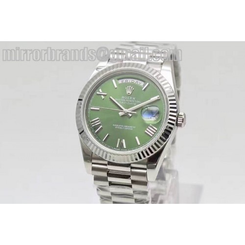 Rolex Day-Date 40 228239 Noob 1:1 Best Edition Olive Green Dial on SS President Bracelet A3255 Rolex Day-Date 40 228239 Noob 1:1 Best Edition Olive Green Dial on SS President Bracelet A3255