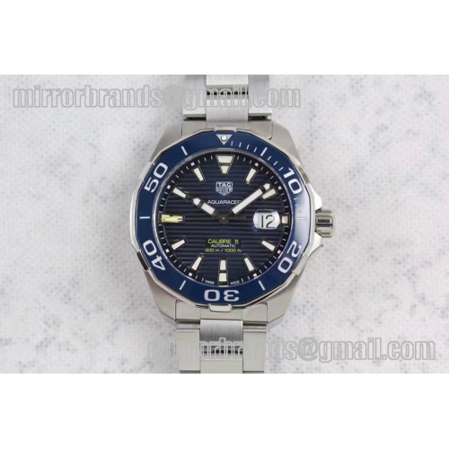Tag Heuer Aquaracer Calibre 5 Blue SS MKF 1:1 Best Edition Textured Dial