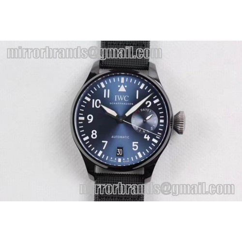 IWC Big Pilot Real PR IW502003 Real Ceramic Blue Dial ZF 1:1 Best Edition