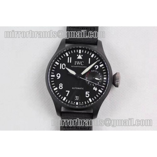 IWC Big Pilot Real PR IW502001 Real Ceramic Black Dial ZF 1:1 Best Edition