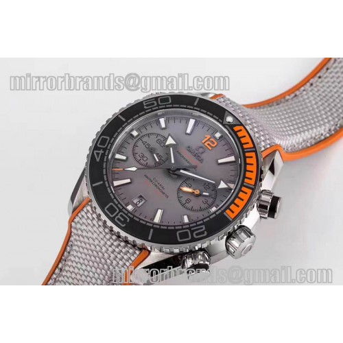 Omega Planet Ocean Master Chronometer Chrono SS Gray Dial And Strap A9900