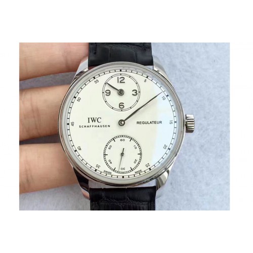 IWC Portuguese Regulator SS/LE White Dial IW54440 Cal.98245