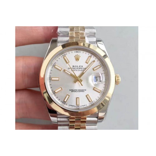 Rolex DateJust 41 126303 Noob YG Wrapped White Dial Stick Marker Jubilee A3235