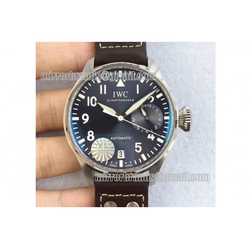 IWC Big Pilot Real PR IW5009 SS YLF Blue Dial White Hand A51111