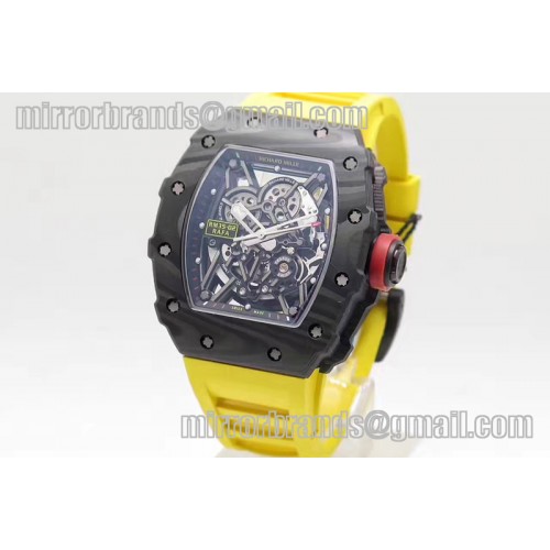 Richard Mille RM035-02 Rafael Nadal Forge Carbon Titanium Case KVF Best Edition Yellow