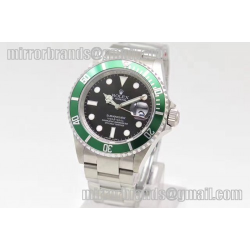 Rolex Submariner 16610 LV Green Metal Bezel JF 1:1 Best Edition