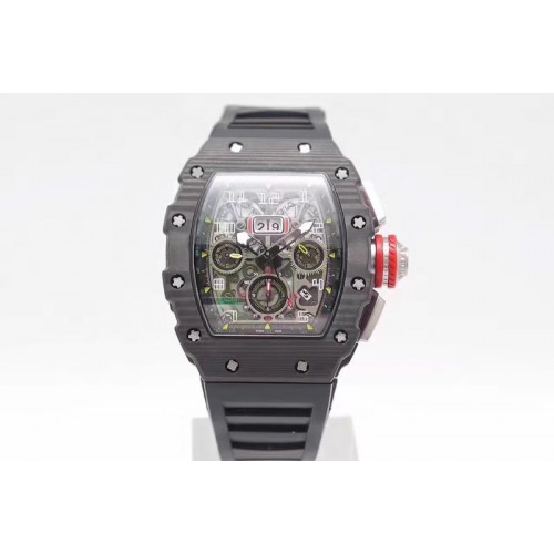 Richard Mille RM11-03 Chrono PVD Forged Carbon Bezel A7750