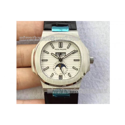 Patek Philippe Nautilus 5726 Complicated SS White Textured Dial A324