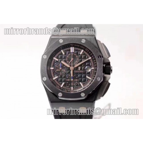 Audemars Piguet Royal Oak Offshore 2017 44mm Real Ceramic Black Dial RG Markers A3126