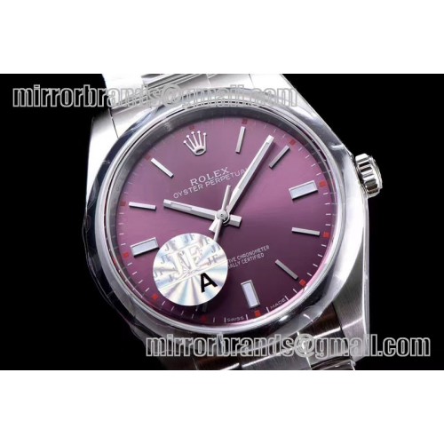 Rolex Oyster Perpetual 39mm 114300 JF 1:1 Best Edition Red Grape Dial SH3132