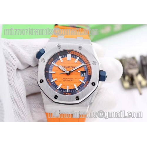 Audemars Piguet Royal Oak Offshore 15710 Orange Diver JF 1:1 Orange Rubber Strap A3120