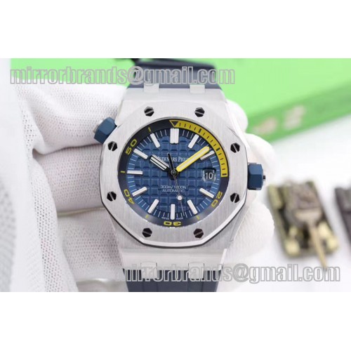 Audemars Piguet Royal Oak Offshore 15710 Blue Diver JF 1:1 Blue Rubber Strap A3120