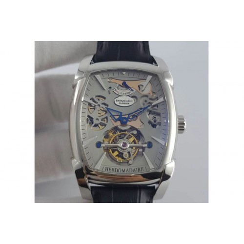 Parmigiani Fleurier Kalpa Grande Tourbillon SS Gray Skeleton Dial