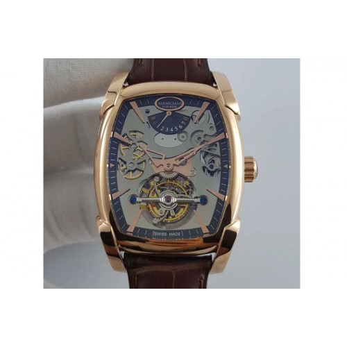 Parmigiani Fleurier Kalpa Grande Tourbillon RG Silver Skeleton Dial