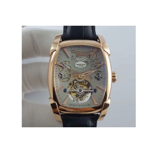 Parmigiani Fleurier Kalpa Grande Tourbillon RG Gray Skeleton Dial