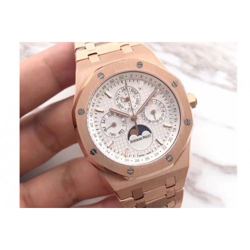 Audemars Piguet Royal Oak 41mm 26574 RG JF 1:1 Best Edition White Dial