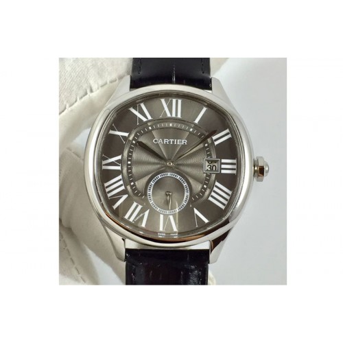 Drive de Cartier SS TF 1:1 Best Edition Gray Textured Dial
