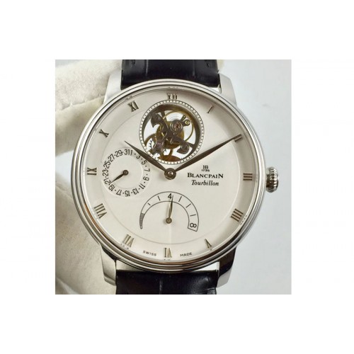 Blancpain Villeret Tourbillon SS/LE 6025-3642-55B White Dial