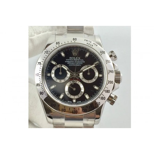 Rolex Daytona 116520 ARF 904L SS Black Dial A4130