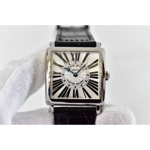 Franck Muller Master Square SS Ladies GF 1:1 Best Edition White Textured Dial Swiss Quartz