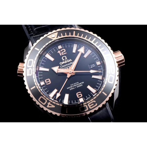 Omega Seamaster Planet Ocean 600M GMT Deep Black JH PVD Black Dial Swiss 8906