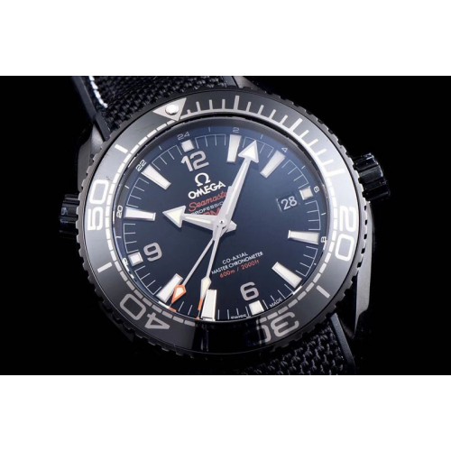 Omega Seamaster Planet Ocean 600M GMT Deep Black JH PVD Black Dial Swiss 8906