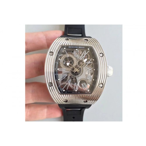 Richard Mille RM018 Hommage a Boucheron SS Black Skeleton Dial 6T51