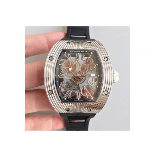 Richard Mille RM018 Hommage a Boucheron SS Brown Skeleton Dial 6T51