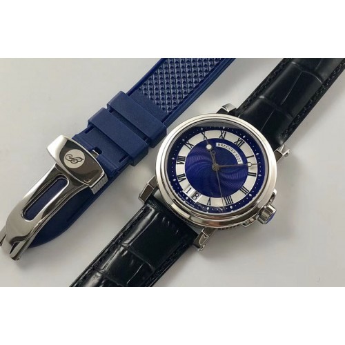 Breguet Marine 5222 SS/LE Blue Dials Cal.517GG