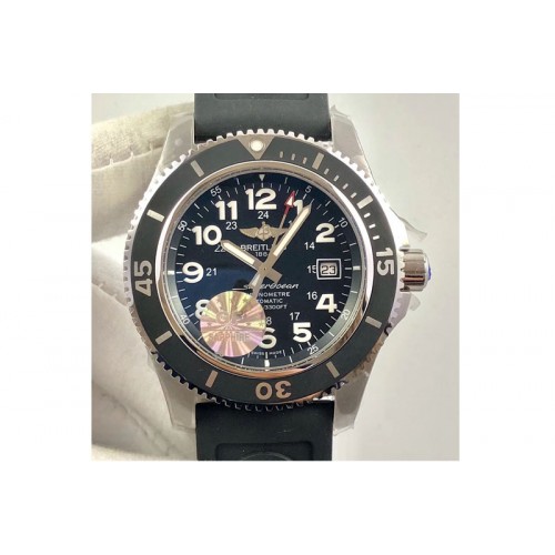Breitling SuperOcean II A17392D7 44mm GF 1:1 Best Edition Black Dial RU A2824