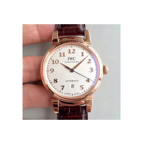 IWC Da Vinci IW356601 RG MKF 1:1 Best Edition White Dial A2892