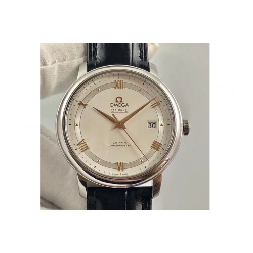 Omega De Ville SS MKF 1:1 Best Edition White Dial A2824