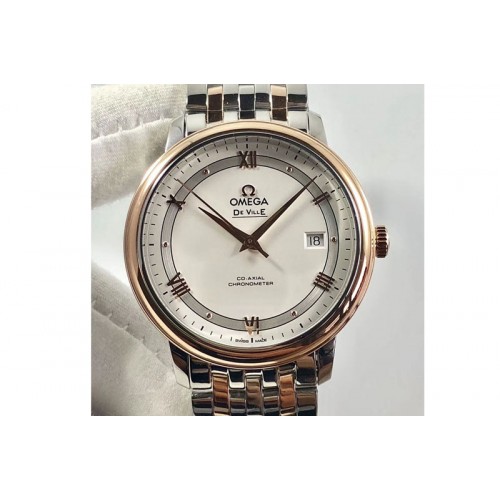 Omega De Ville RG MKF 1:1 Best Edition White Dial A2824