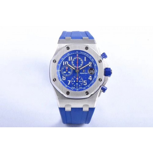 Audemars Piguet Royal Oak Offshore 2018 SIHH Indigo Blue JF 1:1 Best Edition on Blue Rubber Strap A3126